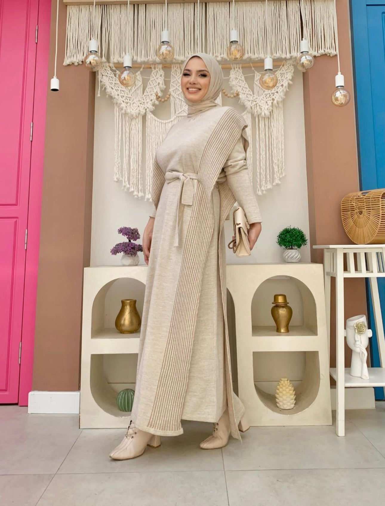 3 Pcs KNITWEAR BUTTERFLY DRESS