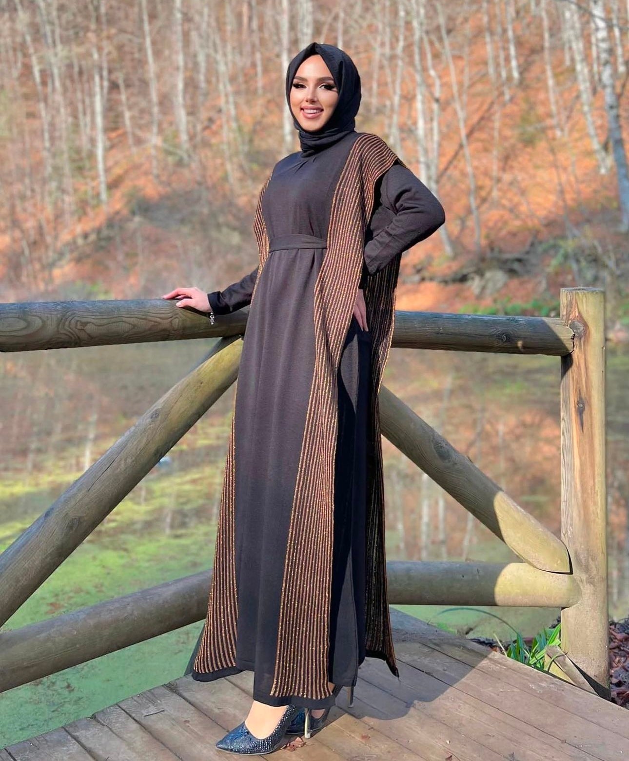 Glittery Knitwear Butterfly Dress set