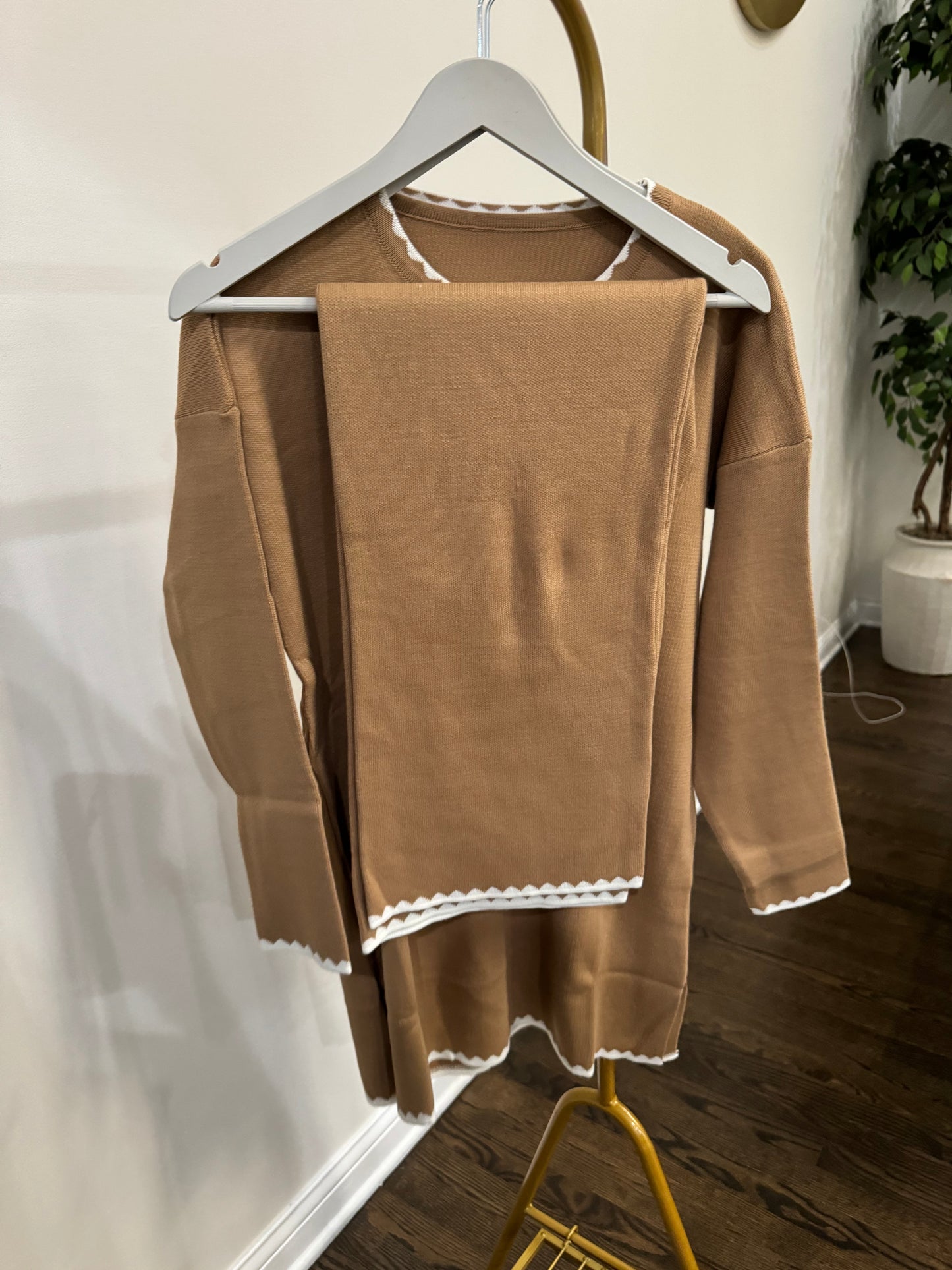 Co-Ord 2 Pcs Cozy knit Pants Set