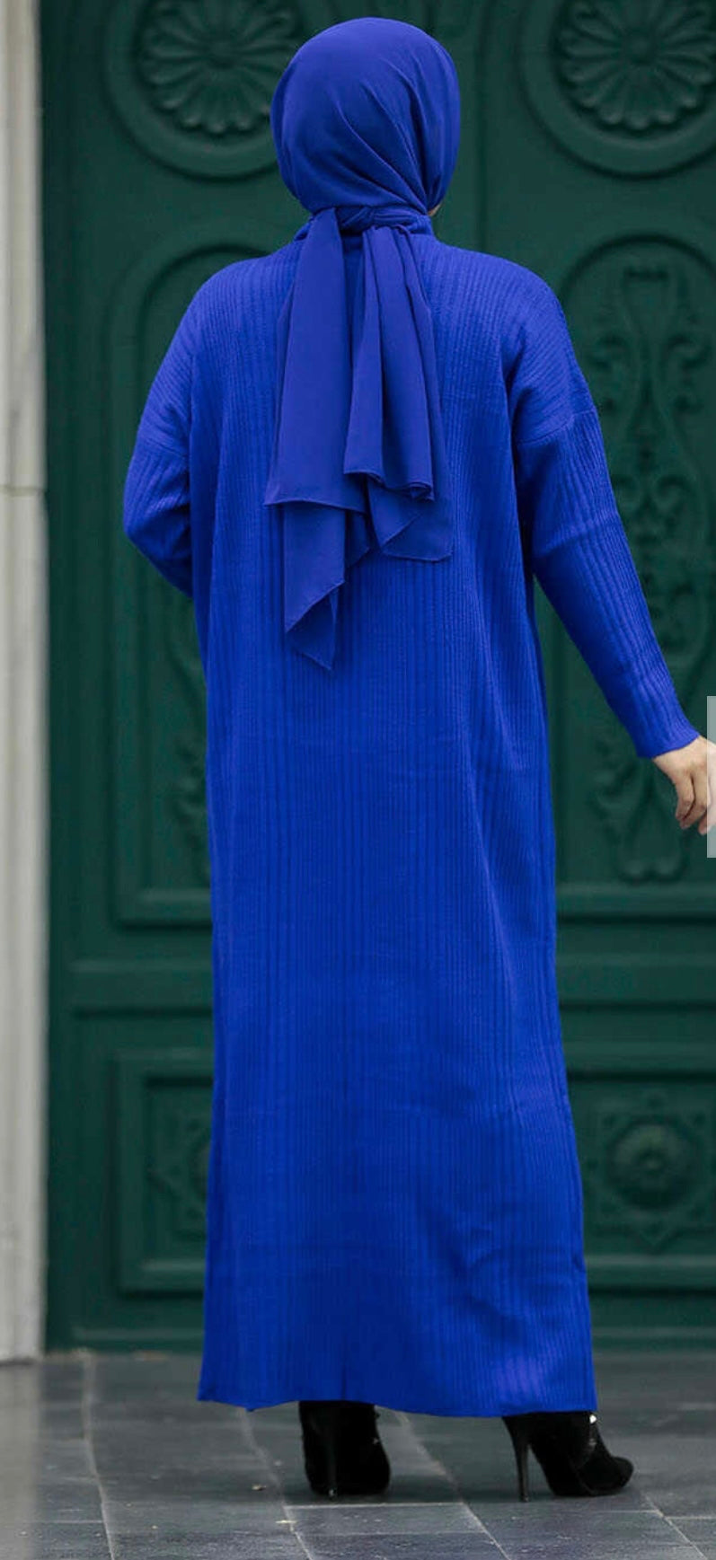Polo neck-Knitted Winter Dress Turtleneck
