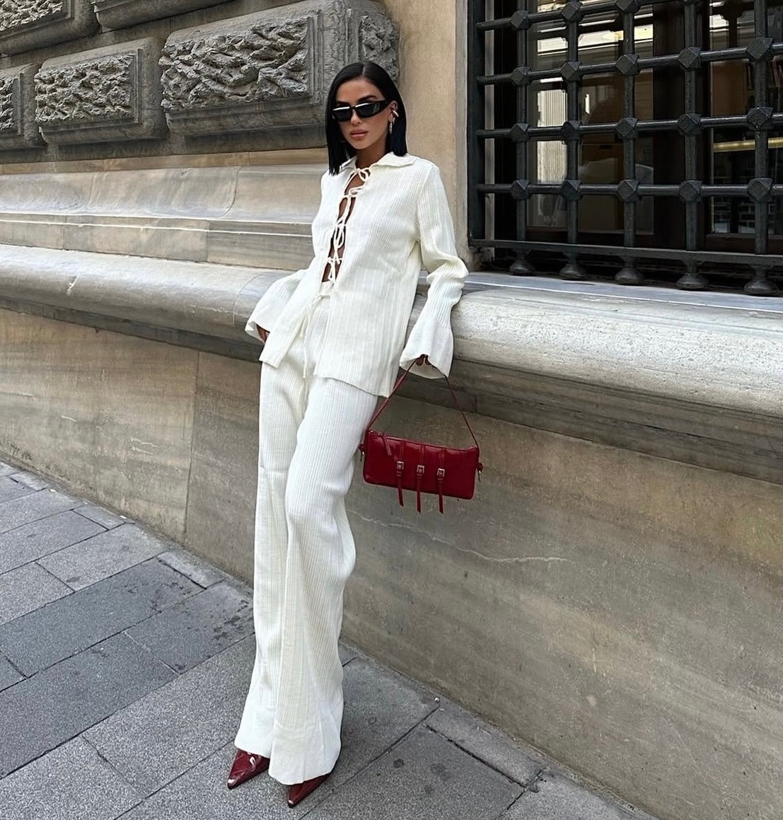 Bow Knot Pant Set