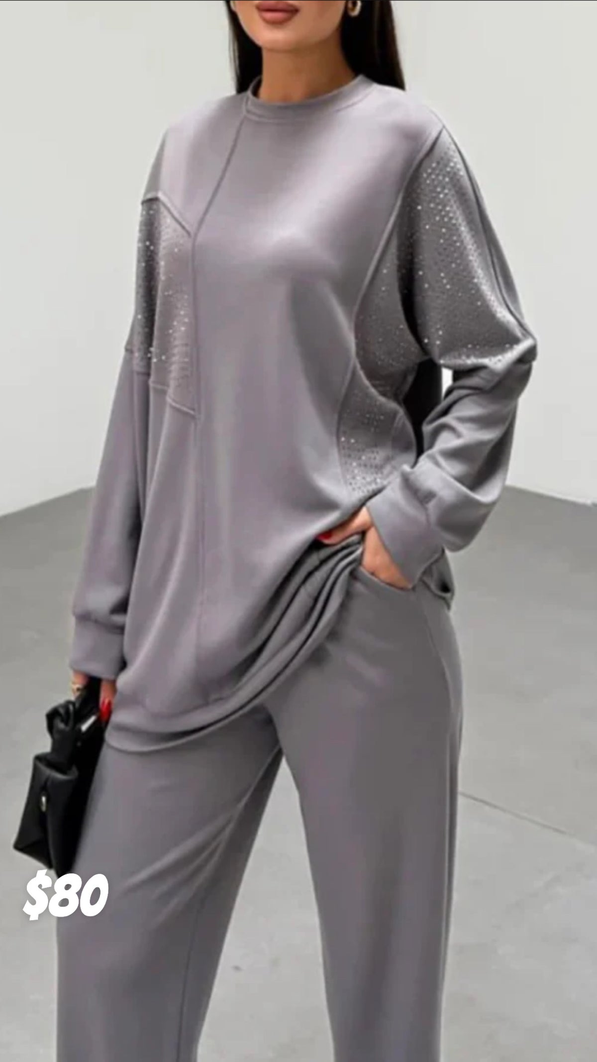 Everyday Modest Two-Piece Set with Embellishments