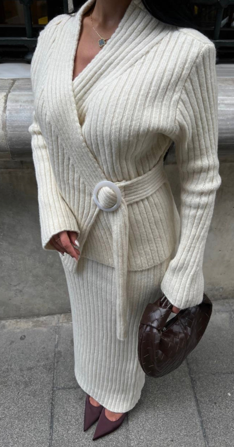 Knitwear Skirt Set