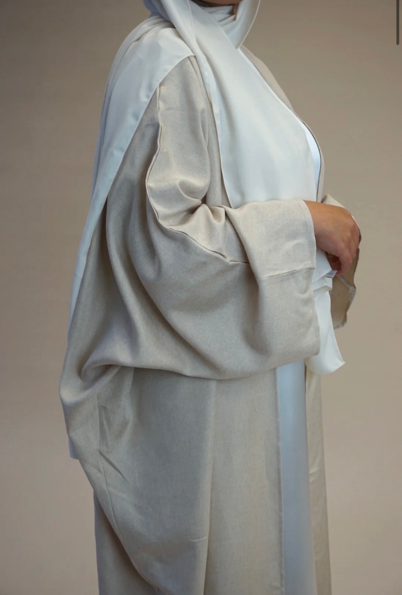 LINEN OPEN ABAYA Kimono