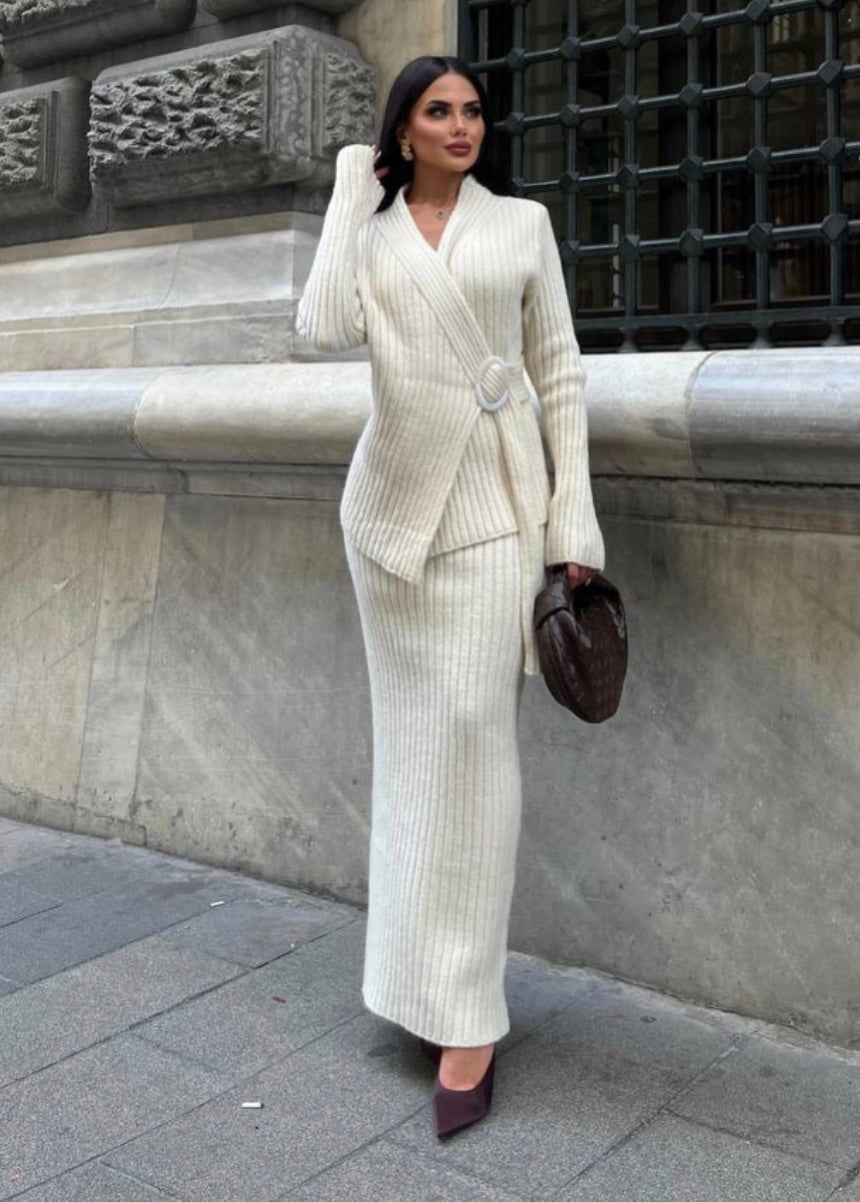 Knitwear Skirt Set