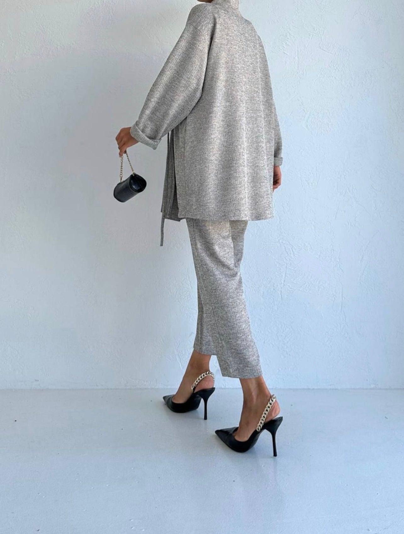 Kimono Textured Long Sleeve Co-Ord set