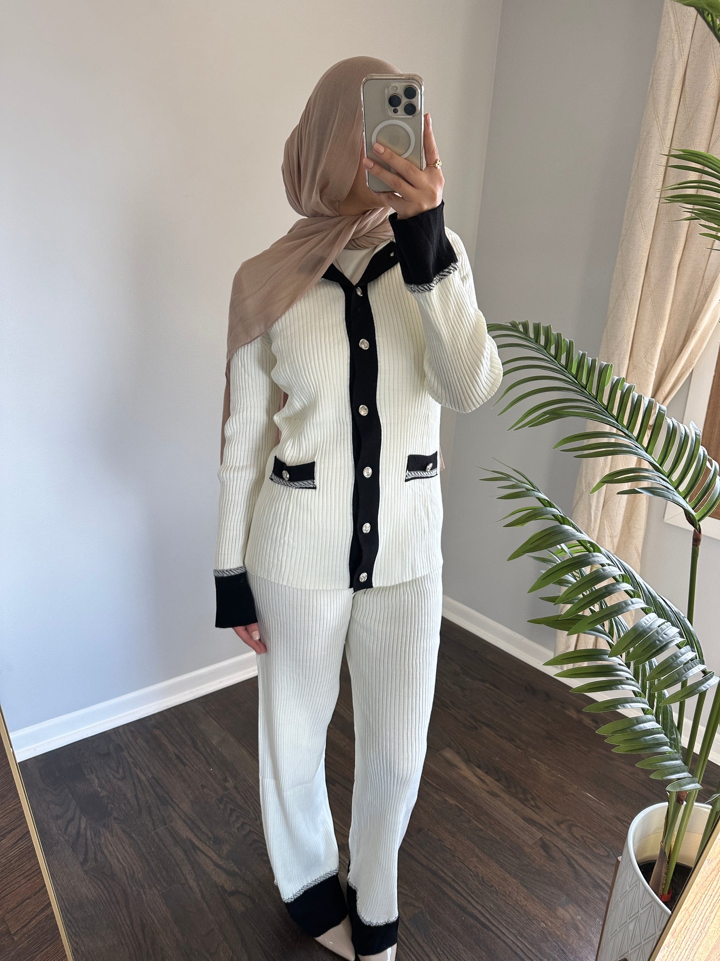 Classic Knit Co-Ord Pant Set