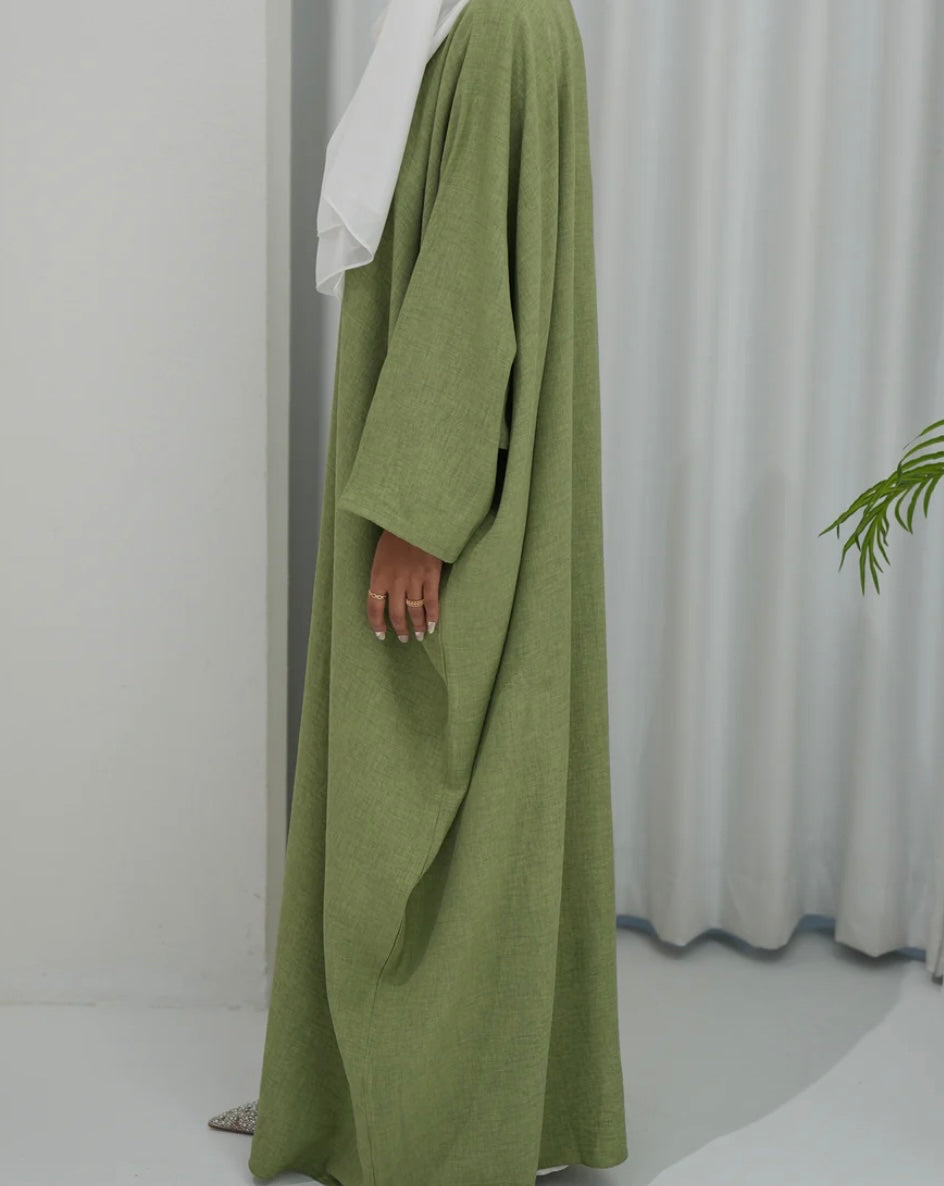LINEN OPEN ABAYA Kimono
