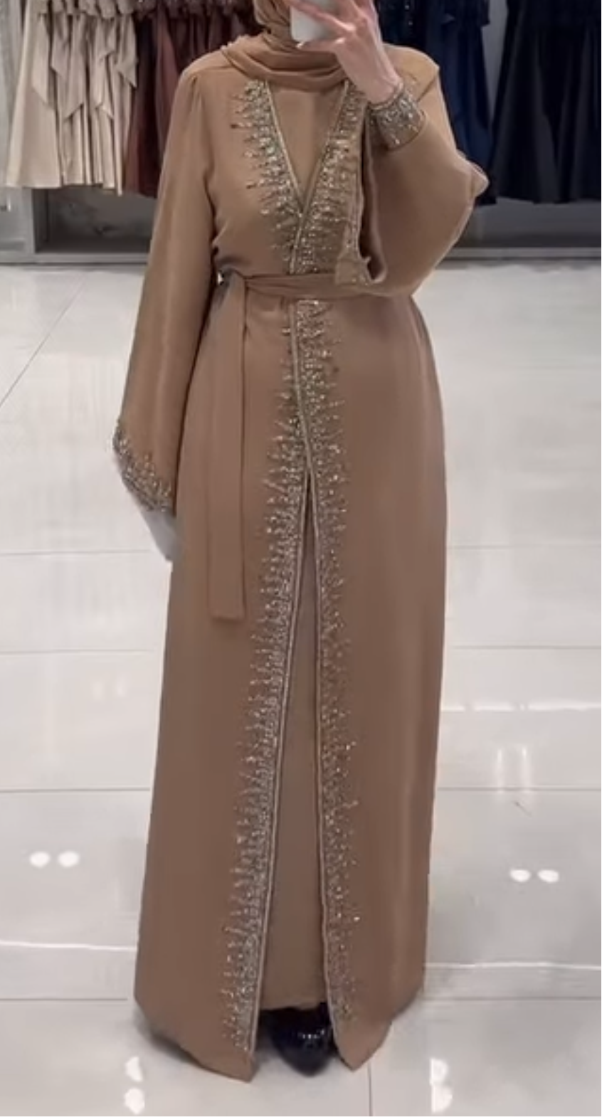 Embellished abaya set