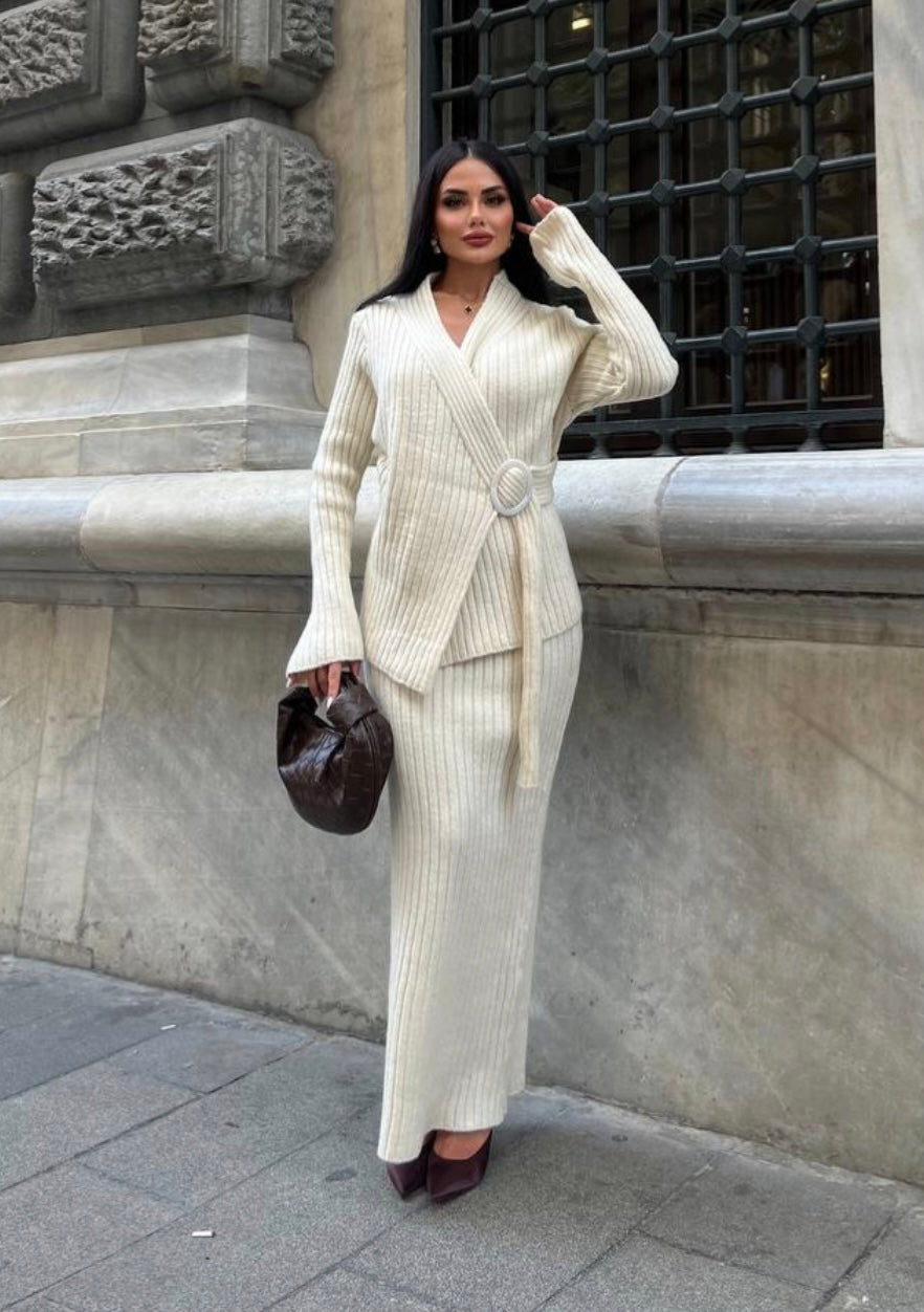 Knitwear Skirt Set