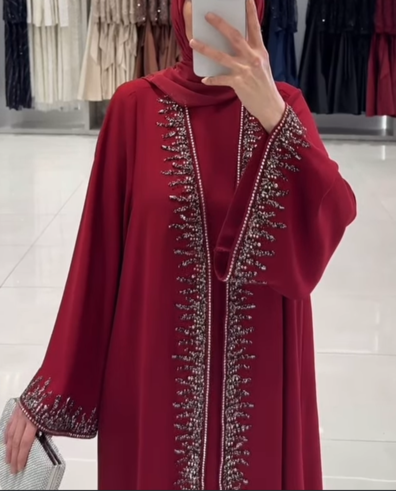 Embellished abaya set