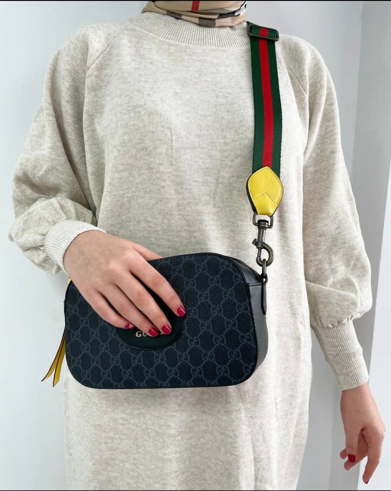 Maxi sweatshirt knit dress