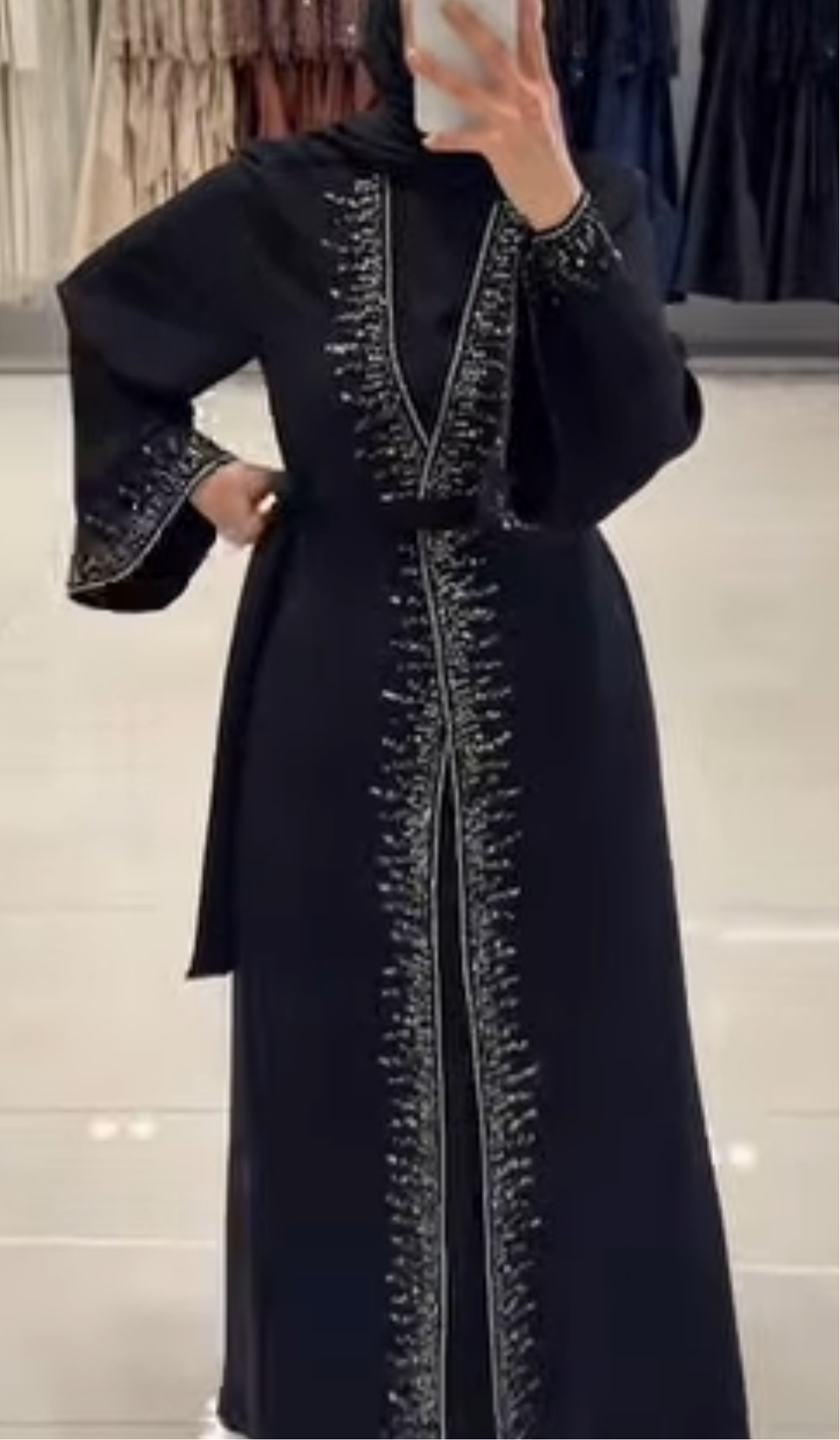 Embellished abaya set