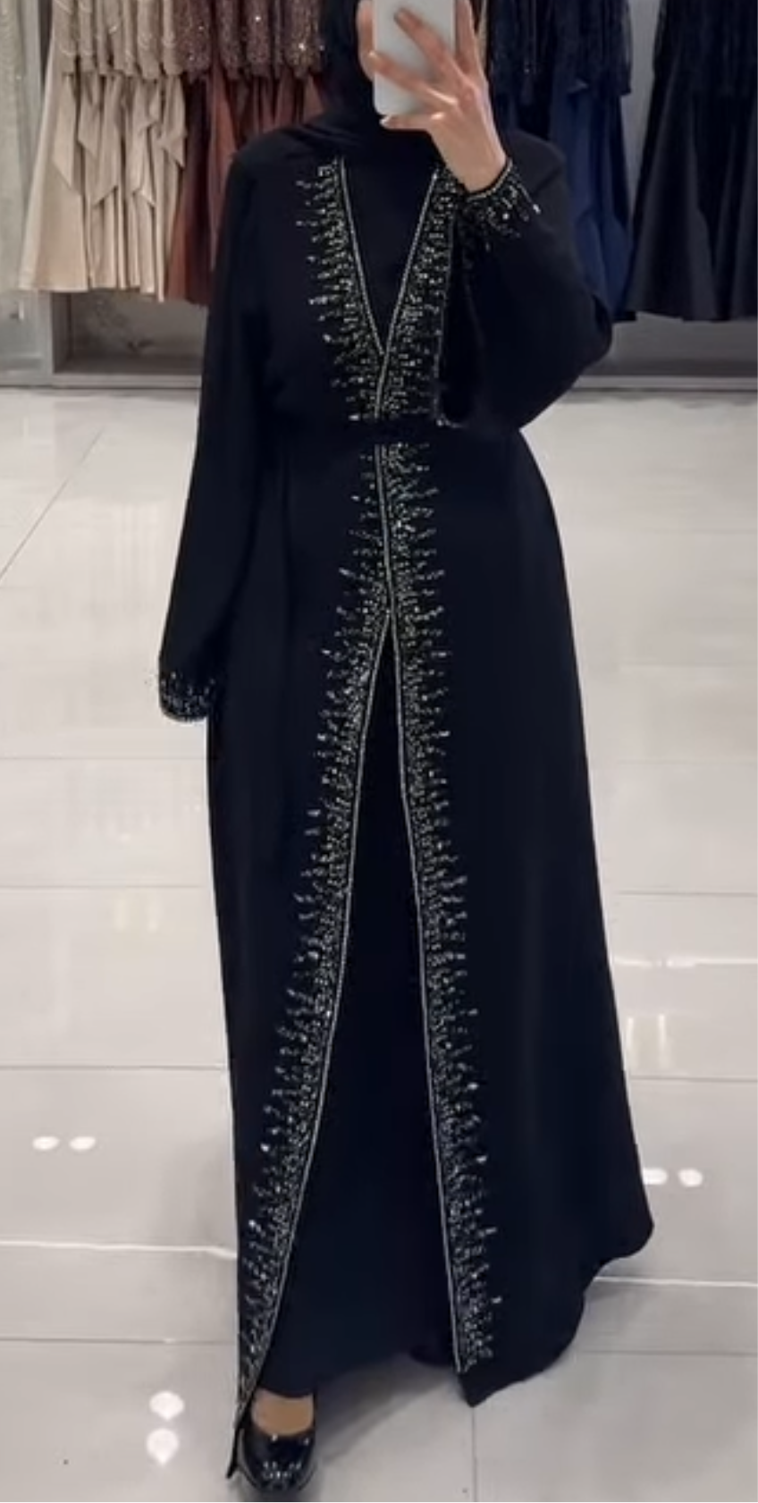 Embellished abaya set