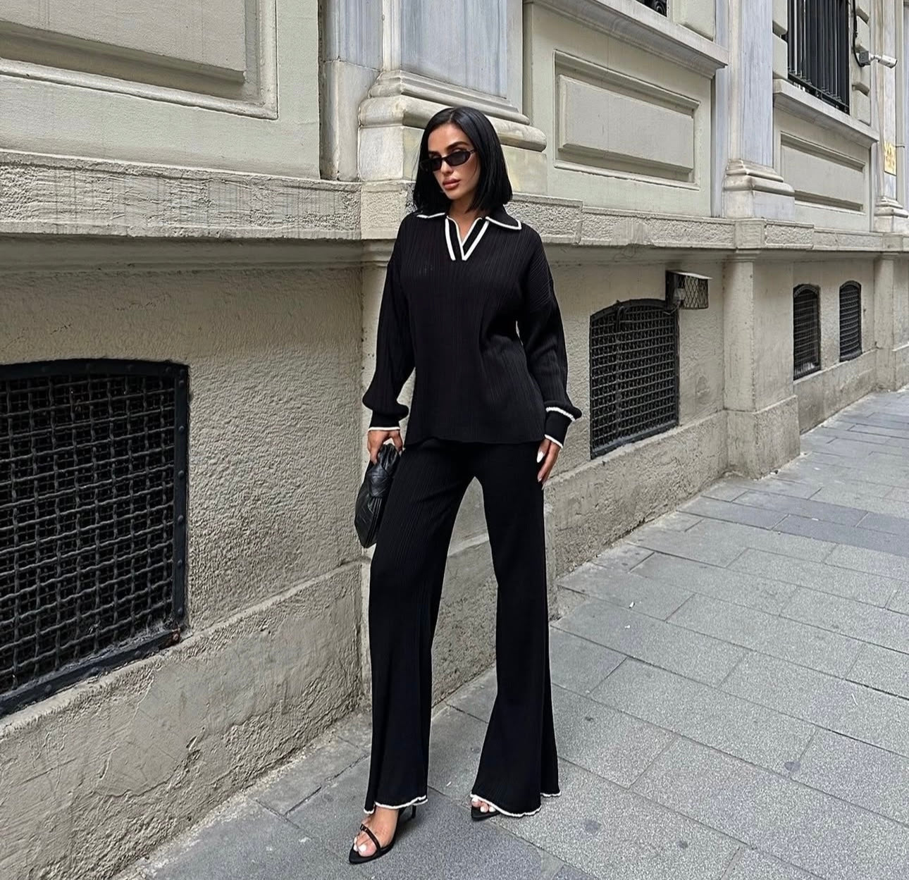 Bliss knitwear pant Set
