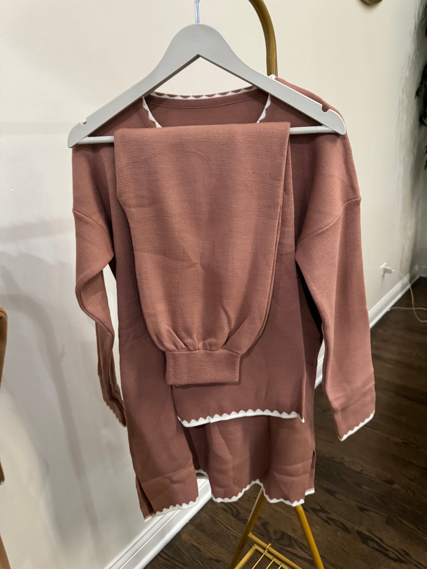 Co-Ord 2 Pcs Cozy knit Pants Set