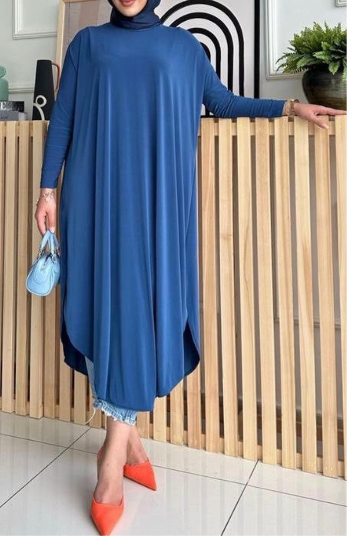 Long Sandy Tunic Casual Dress