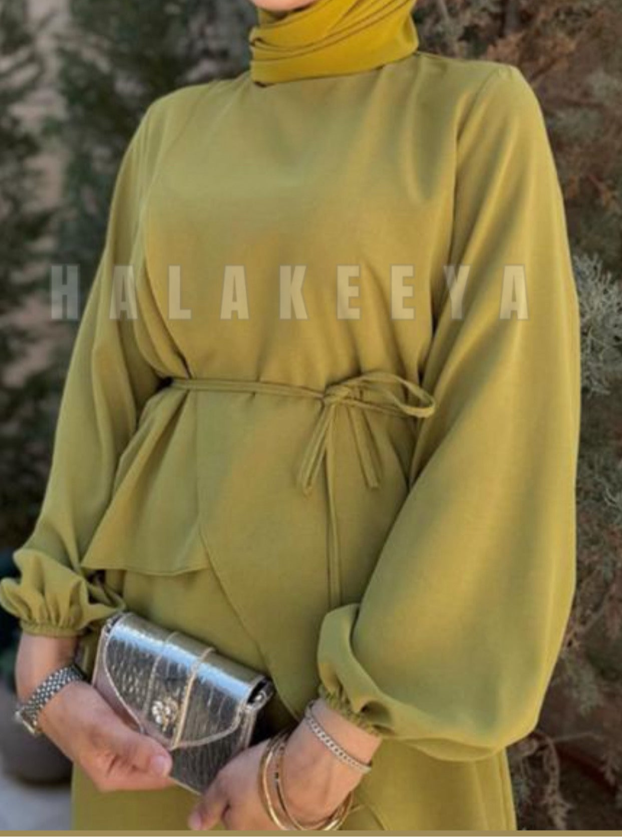 3 Pcs Chic Layered Modest Pants Set