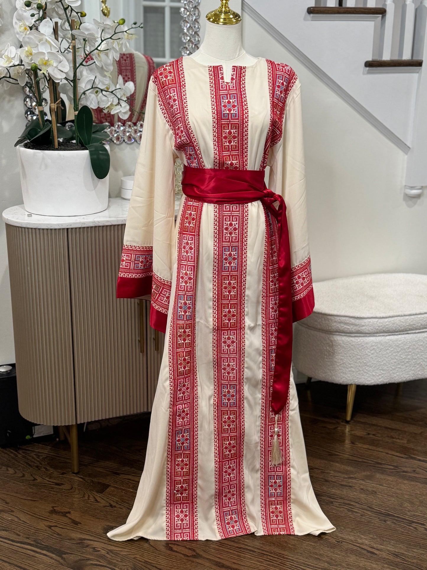 2 Pcs Embroidered Thobe