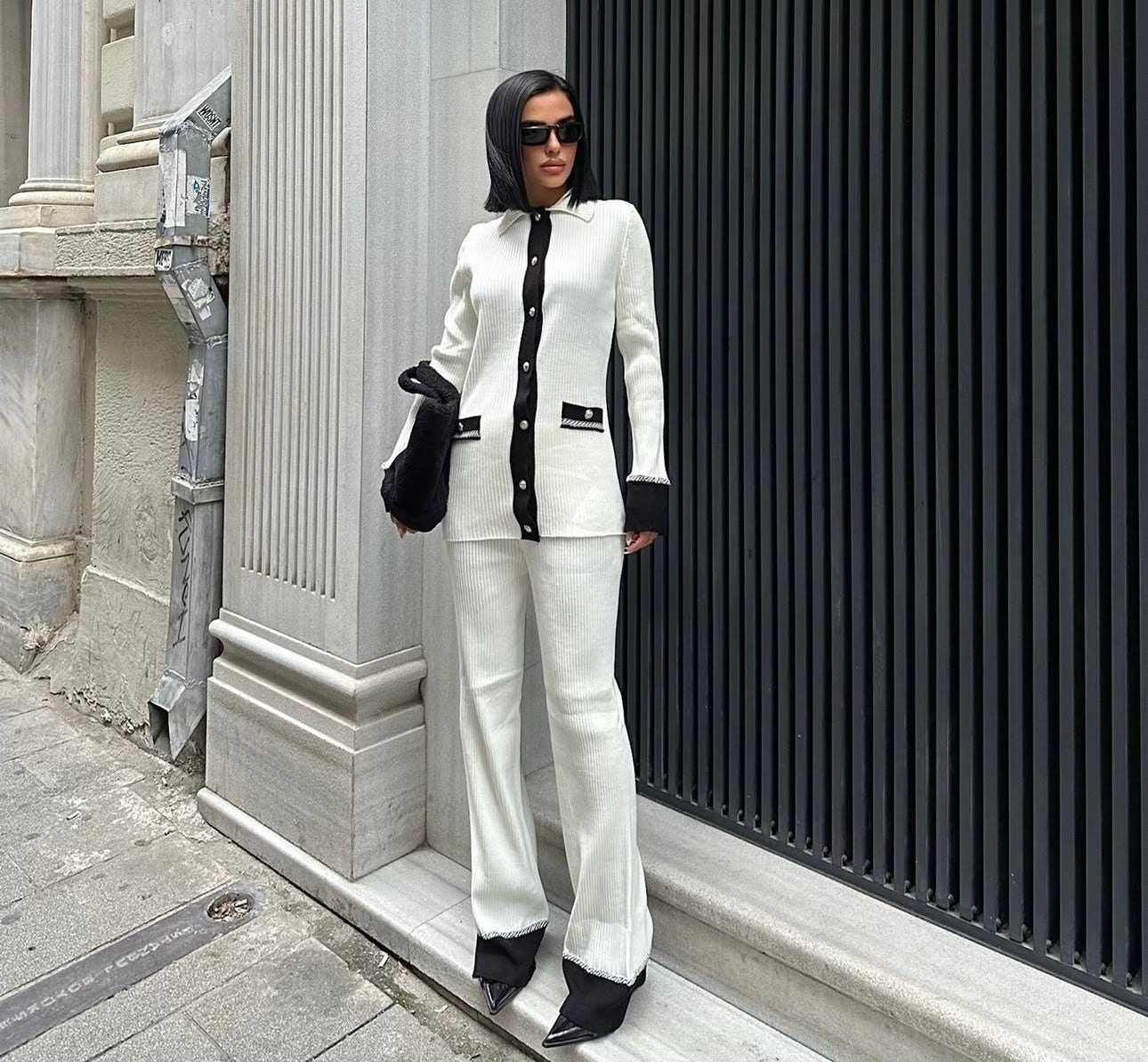 Classic Knit Co-Ord Pant Set