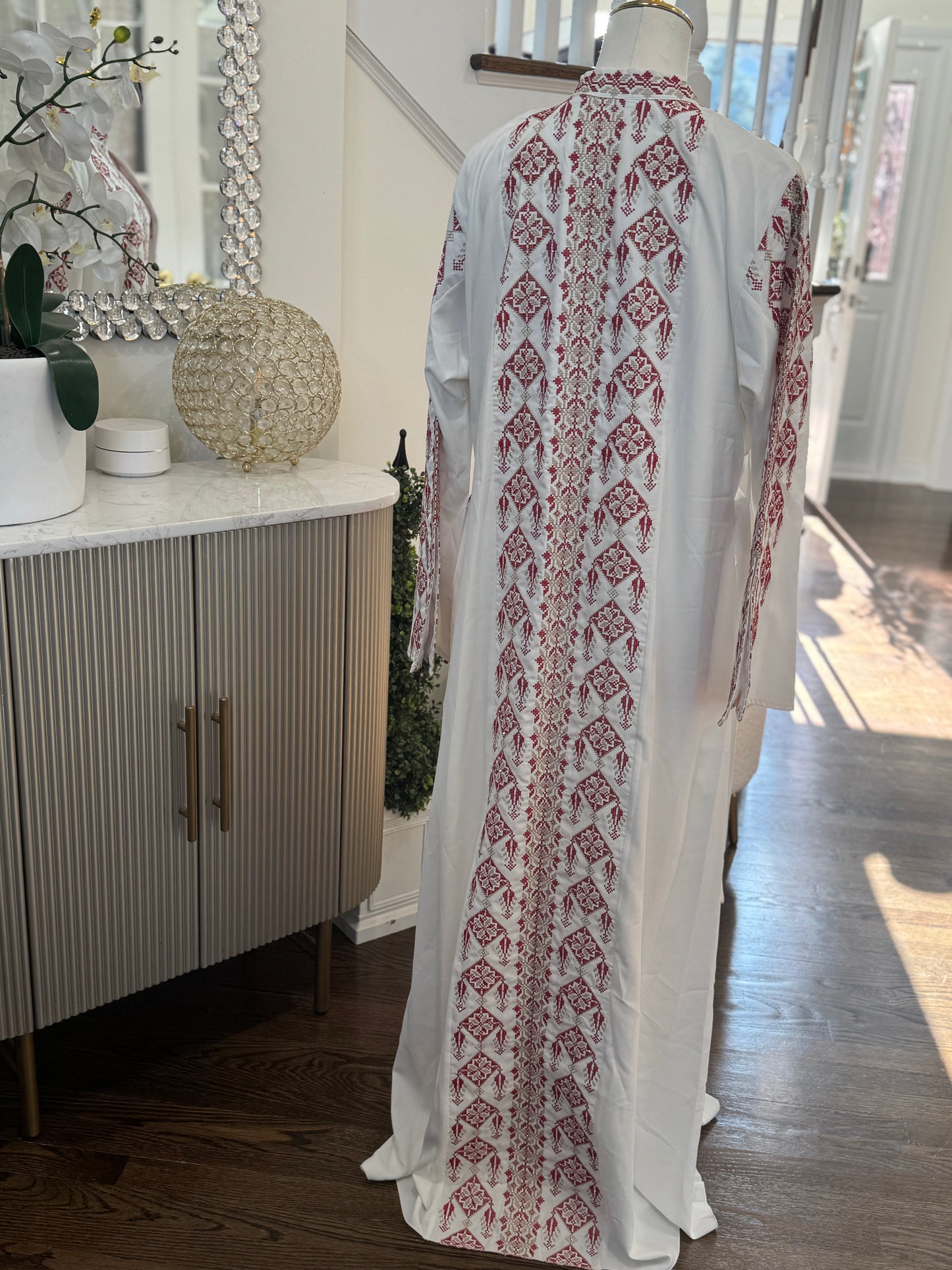 3 Pcs Tatreez Embroidered Thobe