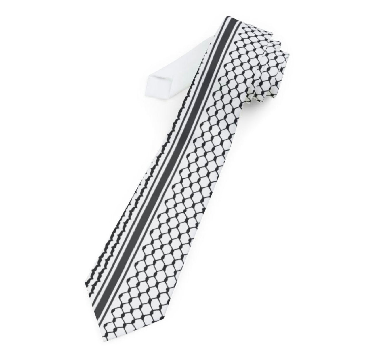 Palestinian Kufiya printed on Necktie, groom wedding tie, gift for groom , wedding clothing, shirt neck tie, Palestine , Fathers Day gift