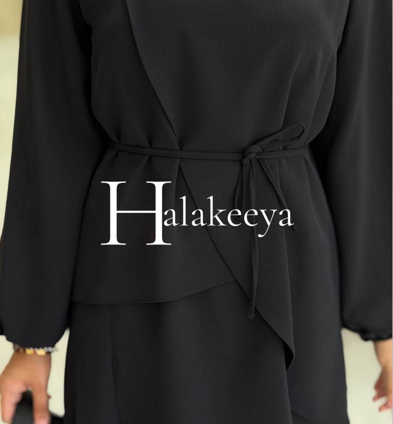 3 Pcs Chic Layered Modest Pants Set