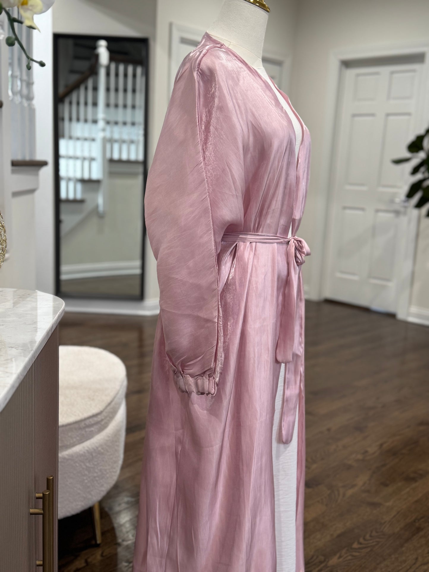Organza Open Abaya Cape Cardigan
