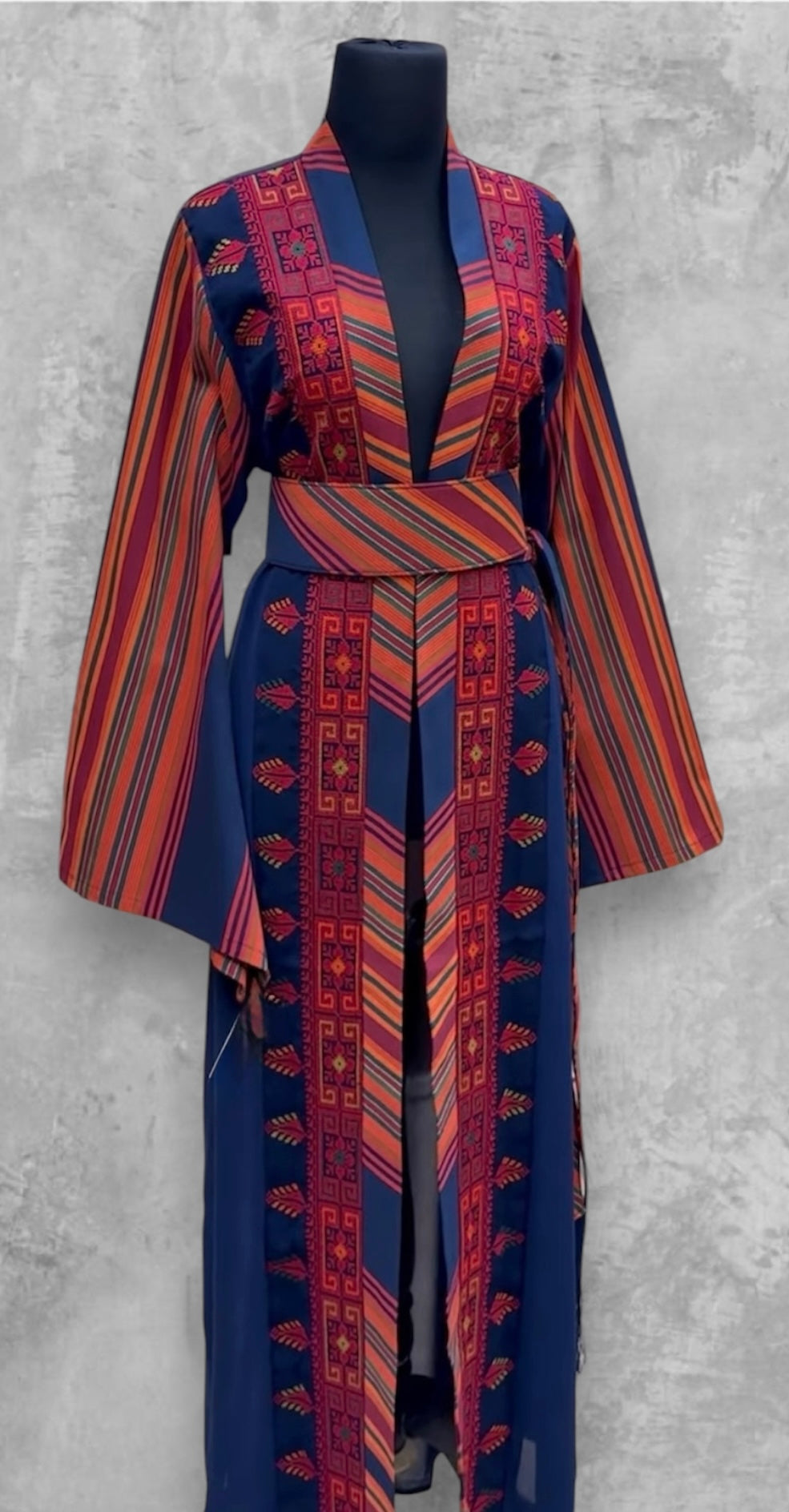 Palestinian Tatreez chamikh Bshit Cardigan abaya