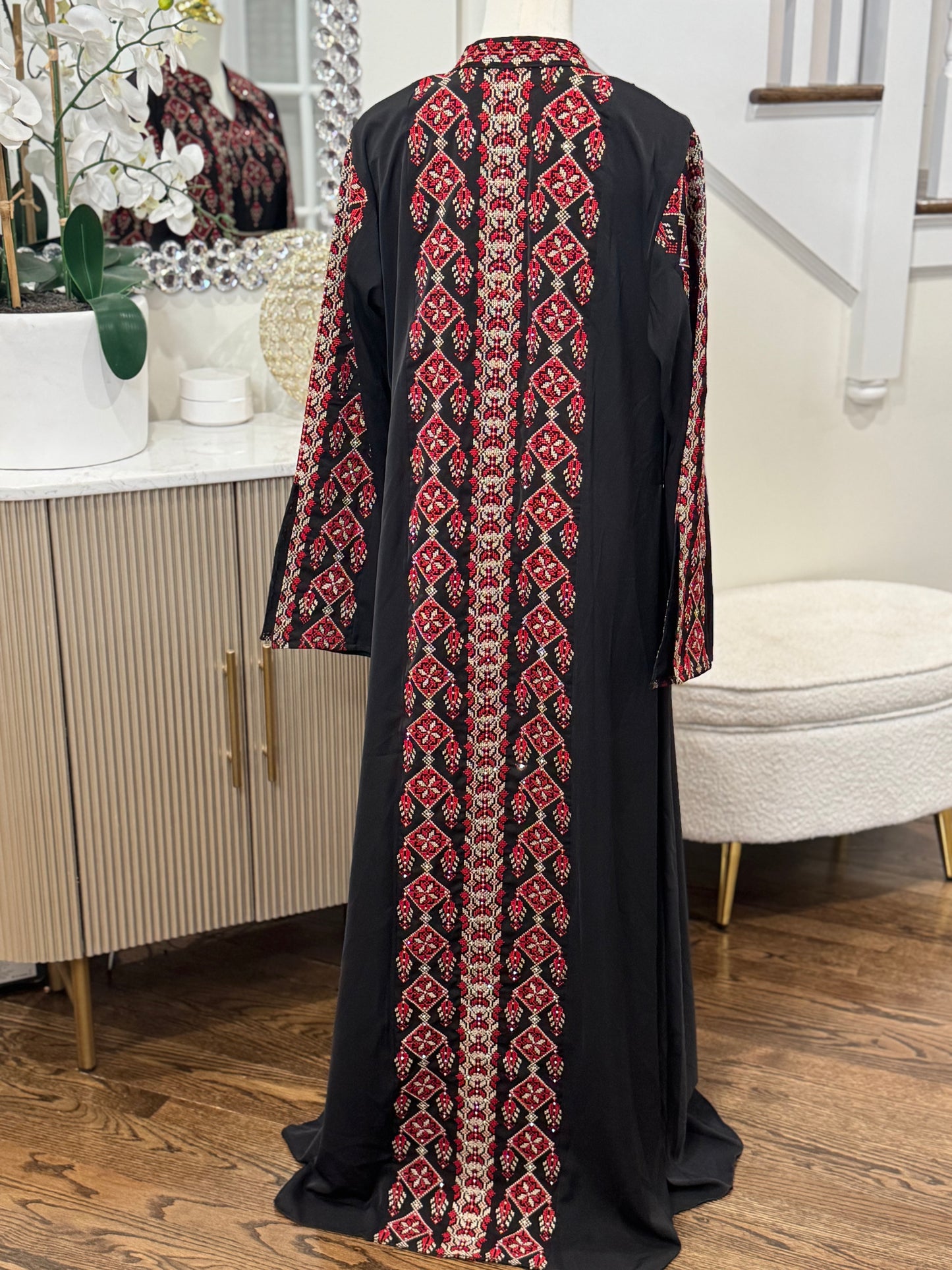 3 Pcs Tatreez Embroidered Thobe
