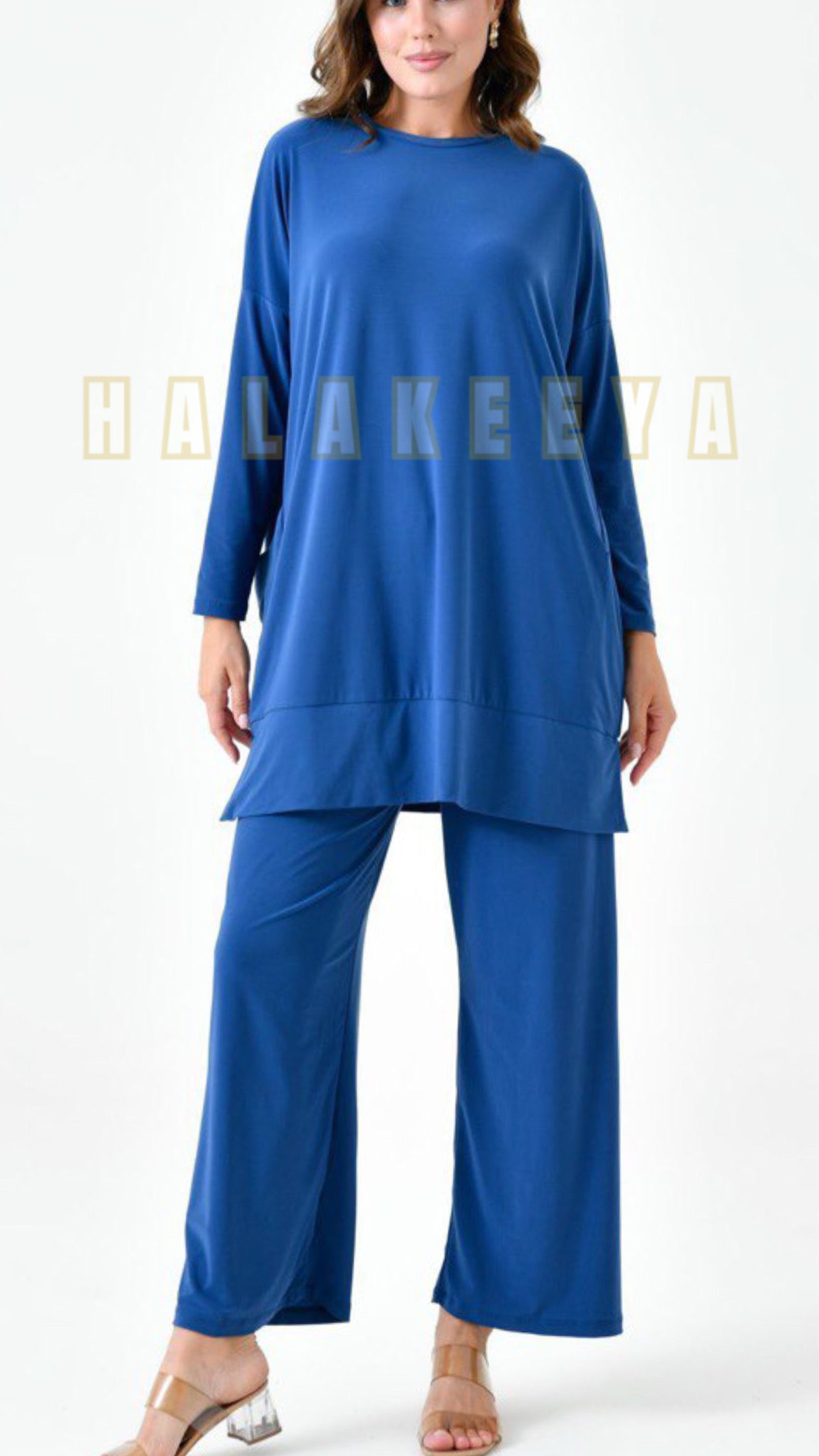 Long Sleeves Tunic and pants set With Pockets