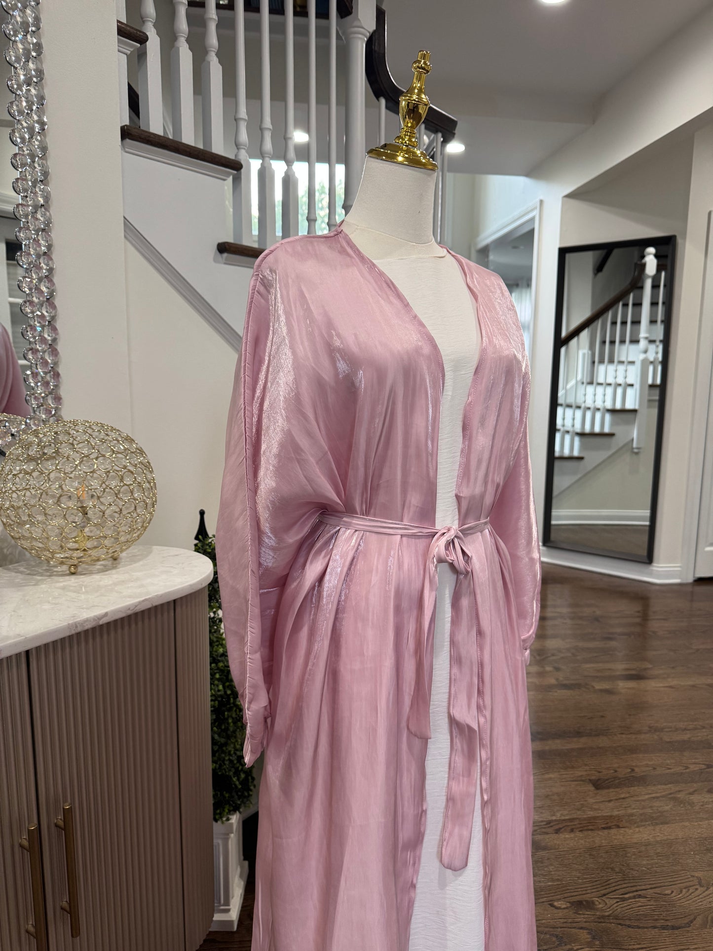 Organza Open Abaya Cape Cardigan