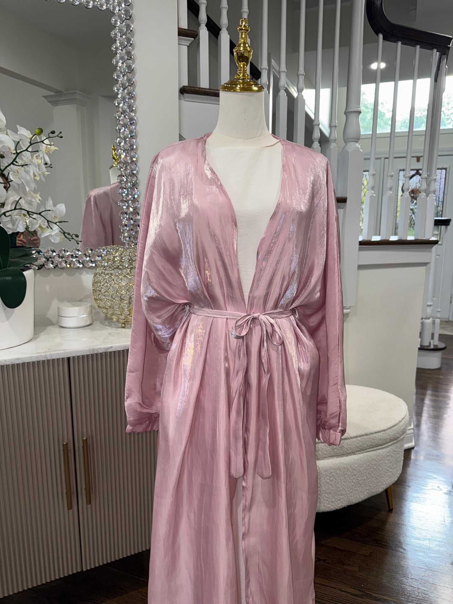 Organza Open Abaya Cape Cardigan