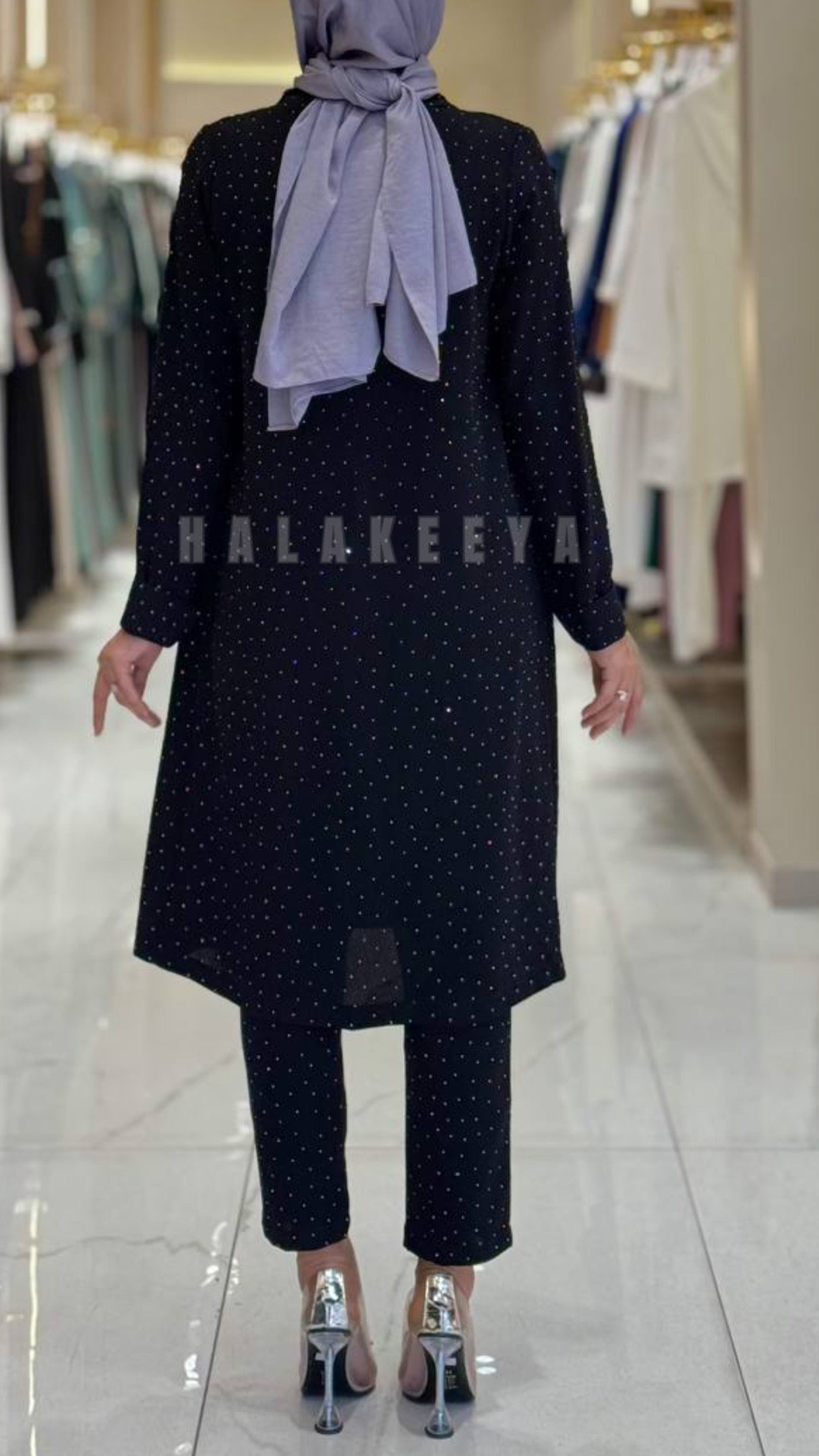 Formal Pant Set with Stud Details
