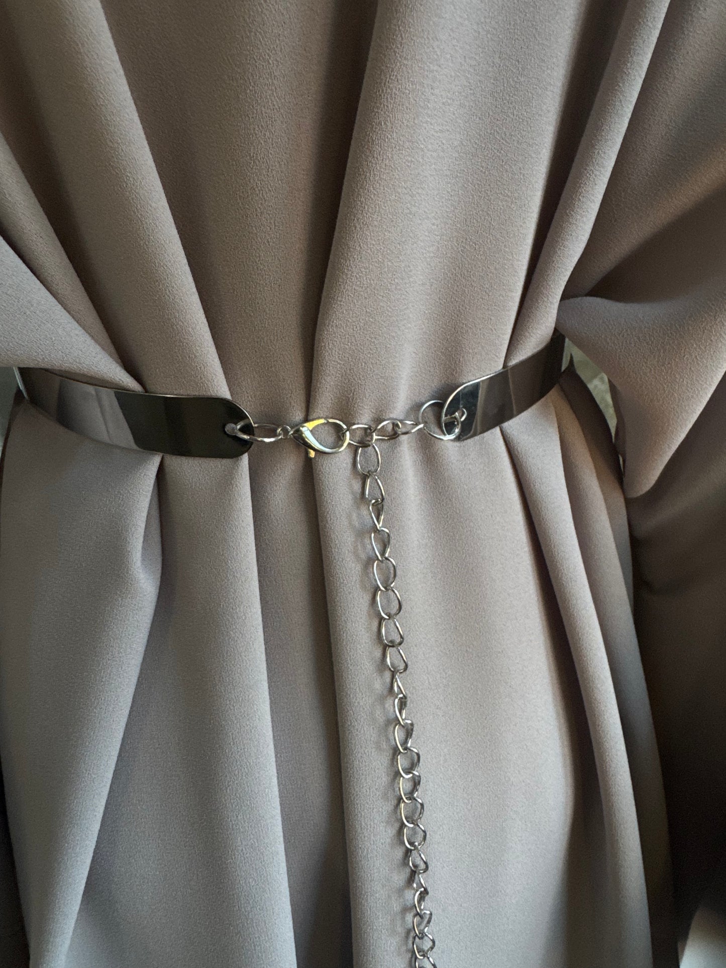 Metallic gold or Silver adjustable waist Belt