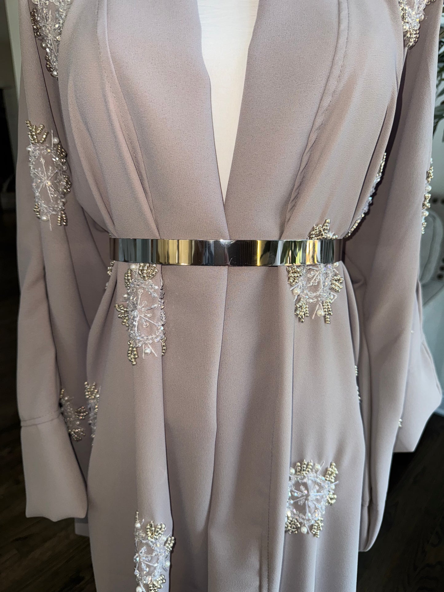 Metallic gold or Silver adjustable waist Belt