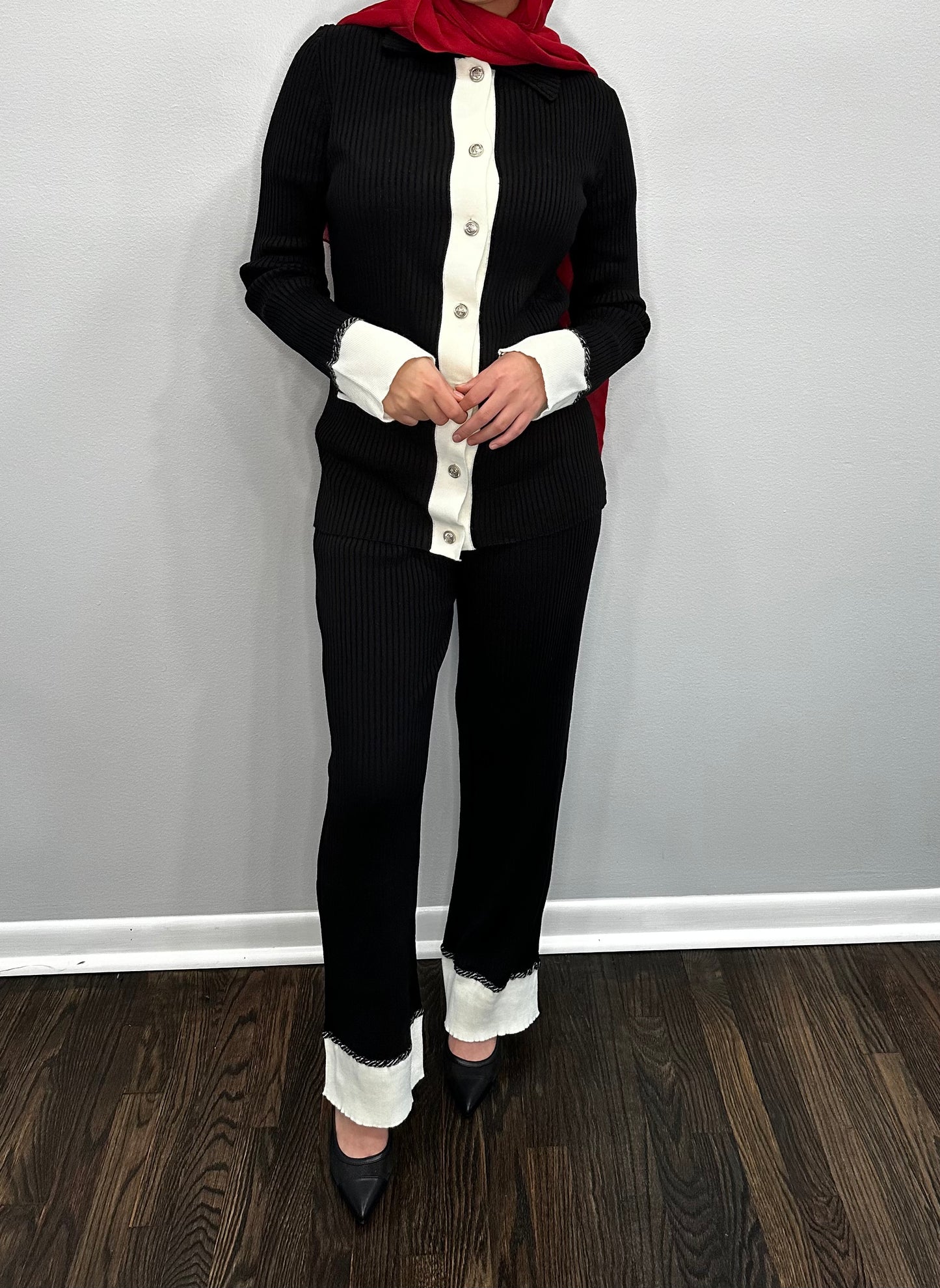 Classic Knit Co-Ord Pant Set