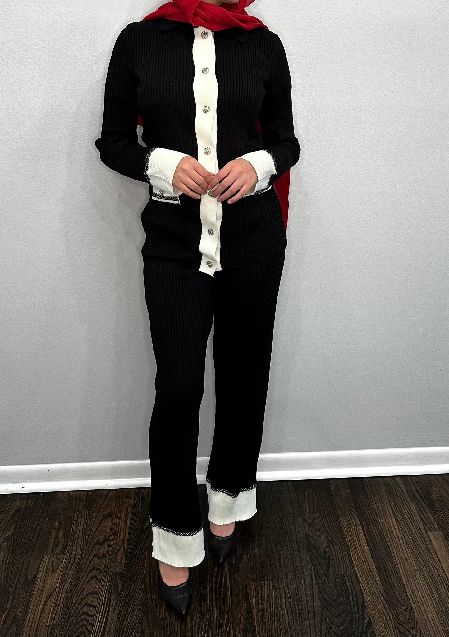 Classic Knit Co-Ord Pant Set