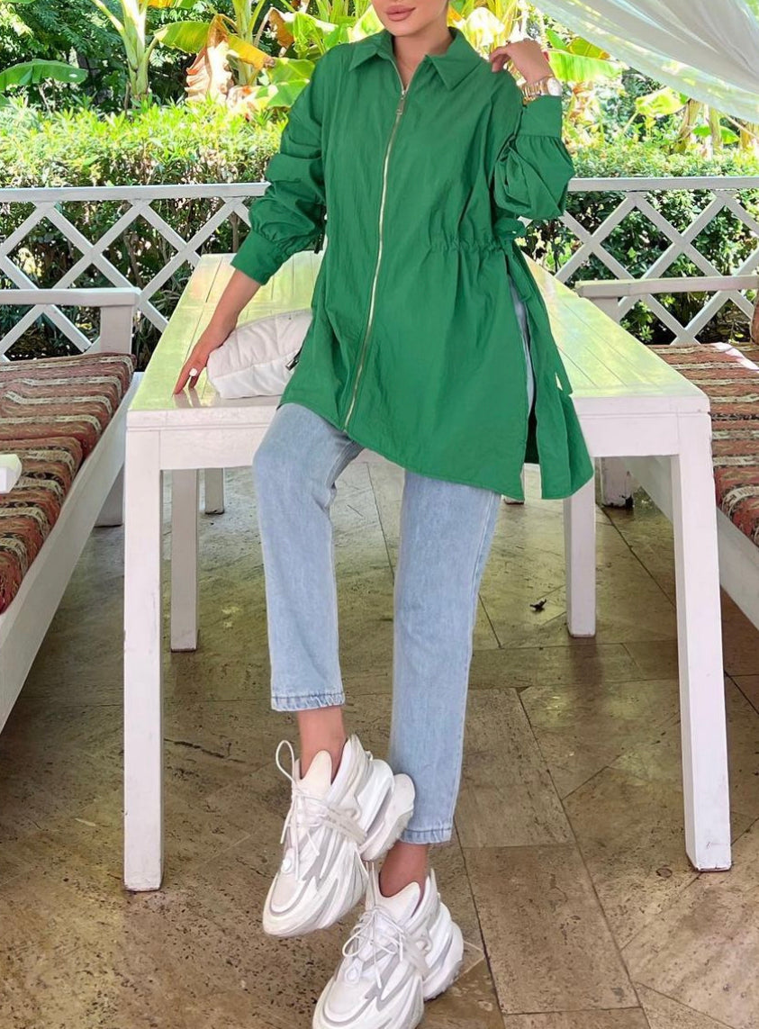 Coat top With Tie String