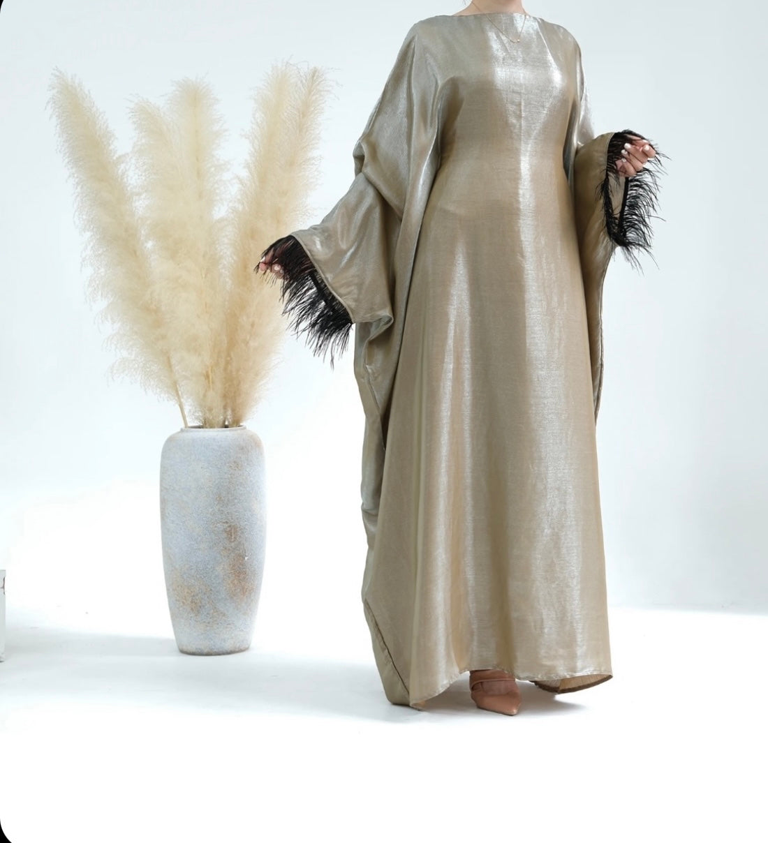 BUTTERFLY ABAYA - KHAKI