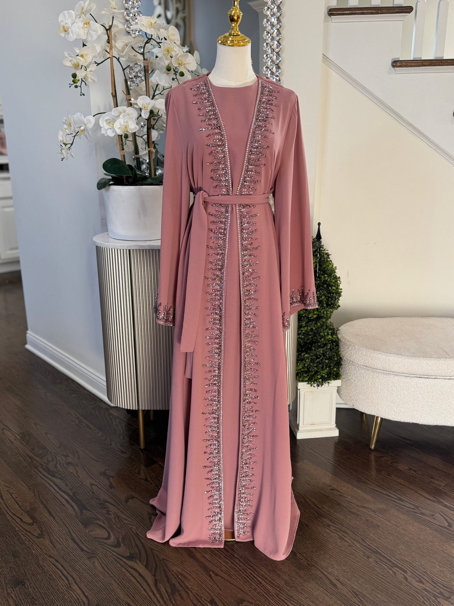 Embellished abaya set