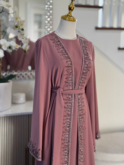 Embellished abaya set
