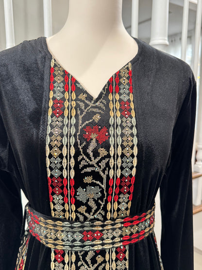 Velvet Palestinian Traditional Tatreez Thobe