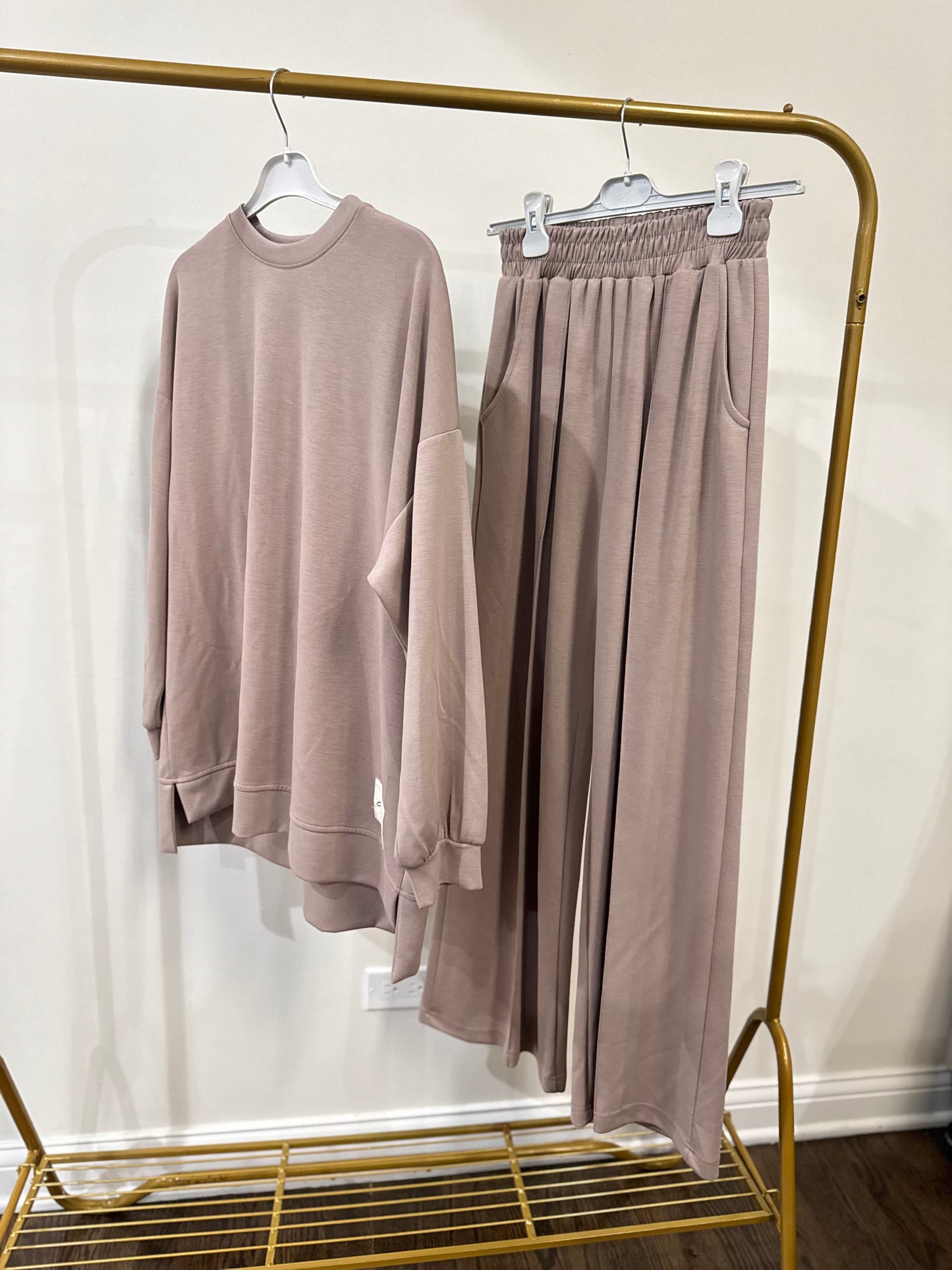 Modest tracksuit loose fitted Co-Ord pant set outfit