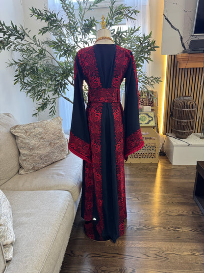 Navy Palestinian Tatreez Thobe