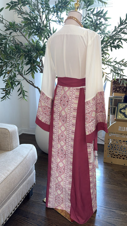 Palestinian Heritage Embroidered Tatreez Thobe