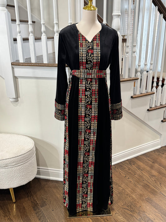 Velvet Palestinian Traditional Tatreez Thobe