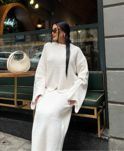 Knit Fabric Skirt Set