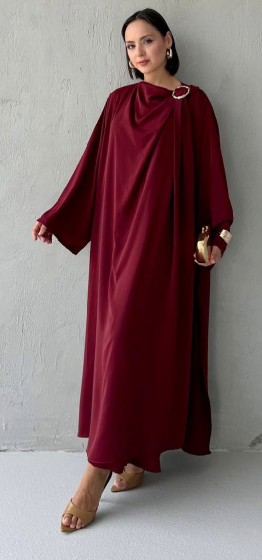 Formal Burgundy Dress Pant Set
