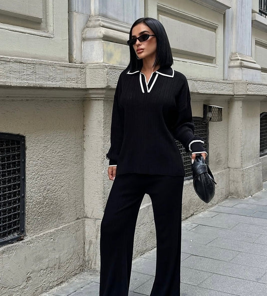 Bliss knitwear pant Set